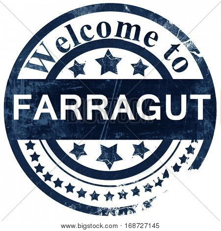 farragut stamp on white background