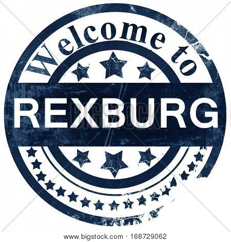 rexburg stamp on white background