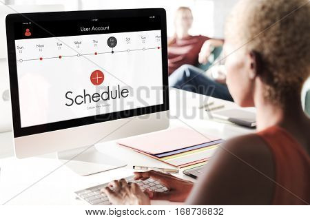 Schedule Time Management Planner Concept