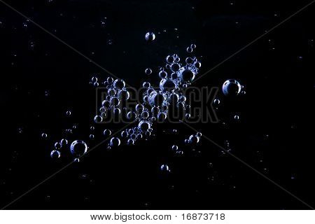 Bolle nel liquido - sfondo natura astratta