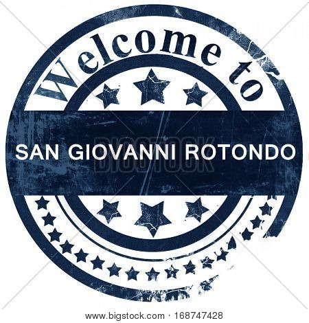 San giovanni rotondo stamp on white background