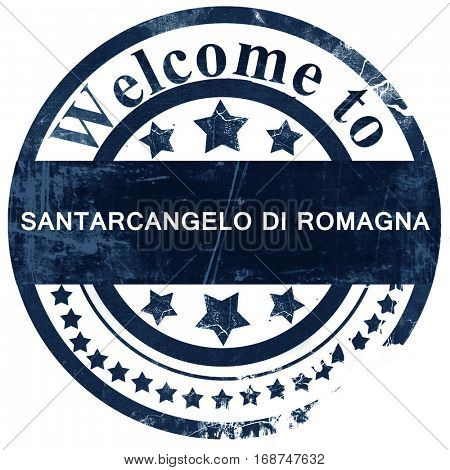 Santarcangelo di romagna stamp on white background