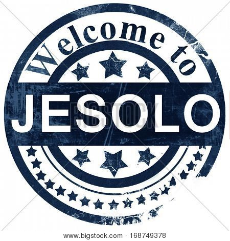 Jesolo stamp on white background