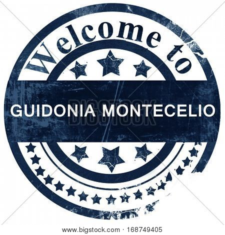 Guidonia montecelio stamp on white background