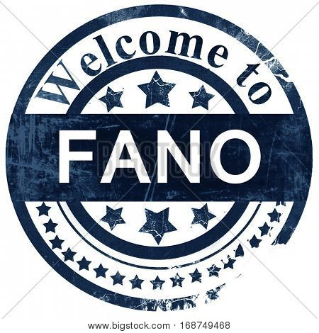 Fano stamp on white background