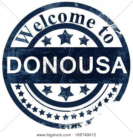 Donousa stamp on white background