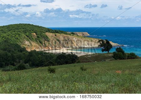 A beach at the mouth of the Veleka River, Sinemorets village, Burgas Region, Bulgaria