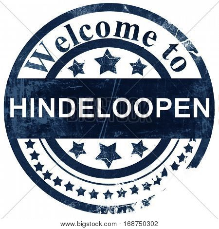 Hindeloopen stamp on white background