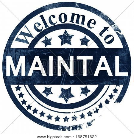 Maintal stamp on white background