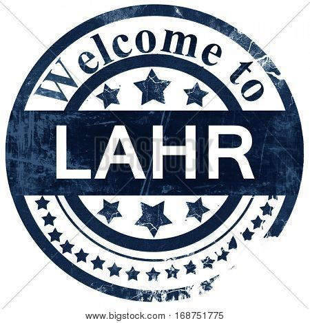 Lahr stamp on white background