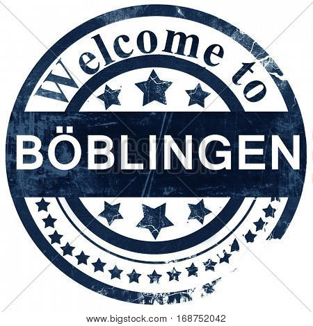 Boblingen stamp on white background
