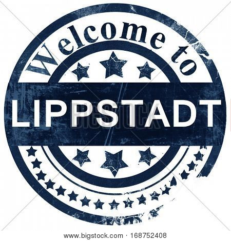 Lippstadt stamp on white background