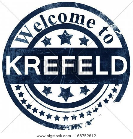 Krefeld stamp on white background