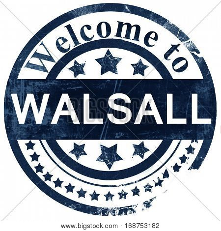 Walsall stamp on white background