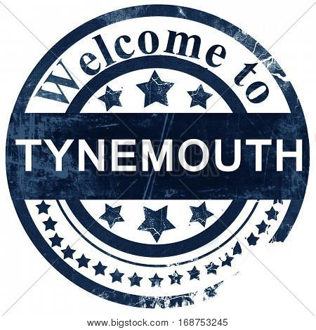 Tynemouth stamp on white background