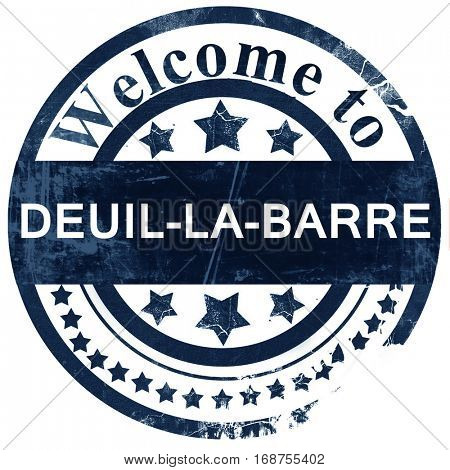 deuil-la-barre stamp on white background