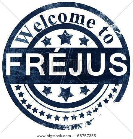 frejus stamp on white background