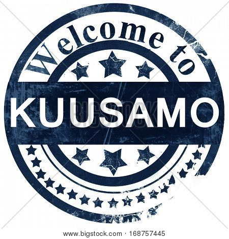 Kuusamo stamp on white background