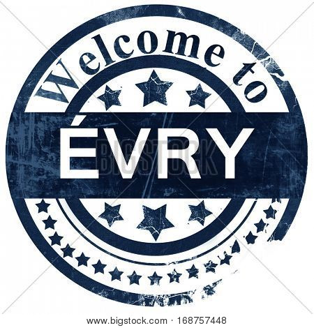 Evry stamp on white background