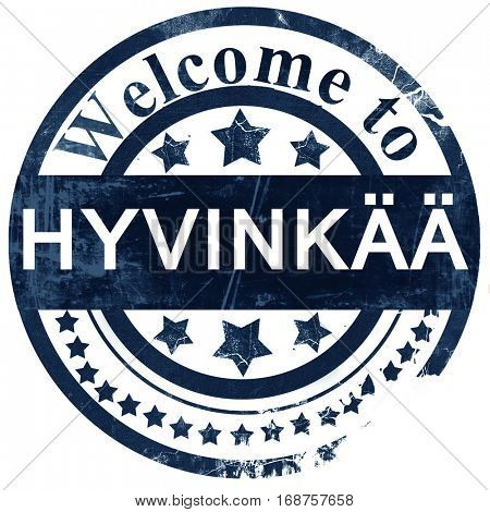 Hyvinkaa stamp on white background