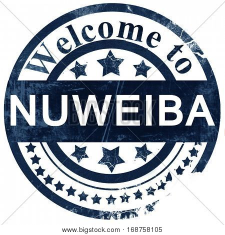 nuweiba stamp on white background