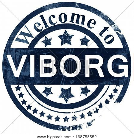 Viborg stamp on white background