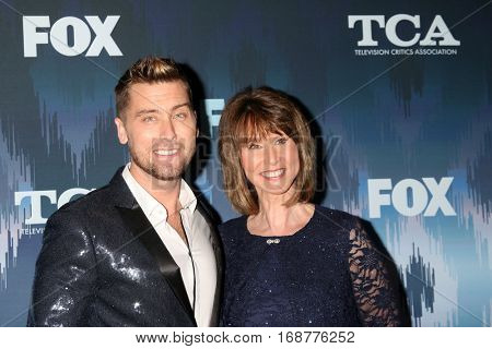 LOS ANGELES - JAN 11:  Lance Bass, Diane Bass at the FOX TV TCA Winter 2017 All-Star Party at Langham Hotel on January 11, 2017 in Pasadena, CA