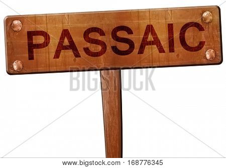 passaic road sign, 3D rendering