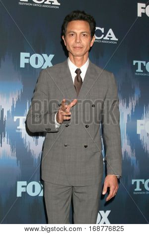 LOS ANGELES - JAN 11:  Benjamin Bratt at the FOX TV TCA Winter 2017 All-Star Party at Langham Hotel on January 11, 2017 in Pasadena, CA