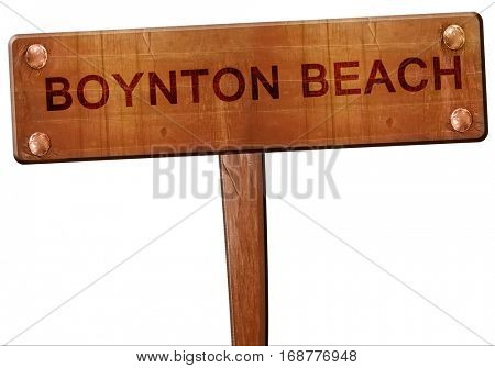 boynton beach road sign, 3D rendering