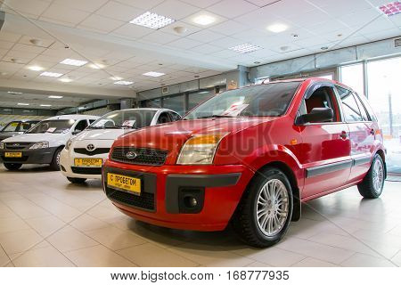 Showroom Of Dealership Chevrolet And Car In It In Kirov City In 2016