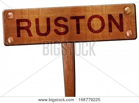 ruston road sign, 3D rendering