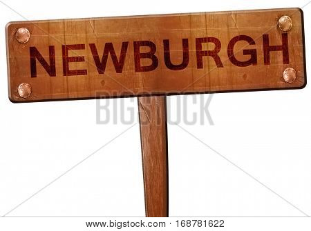 newburgh road sign, 3D rendering