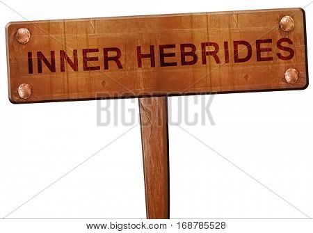 Inner hebrides road sign, 3D rendering