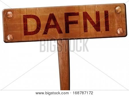 Dafni road sign, 3D rendering