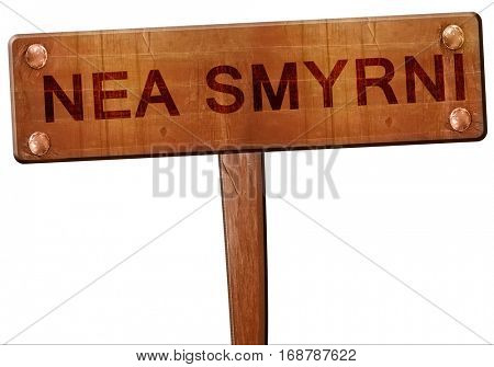 Nea smyrni road sign, 3D rendering