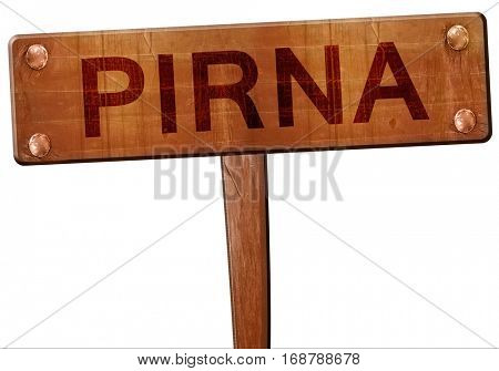 Pirna road sign, 3D rendering
