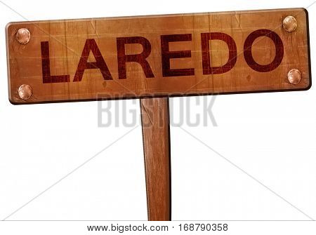 laredo road sign, 3D rendering
