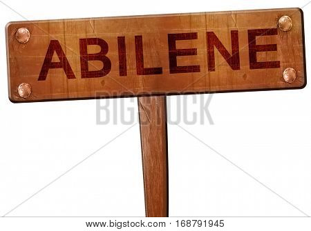 abilene road sign, 3D rendering
