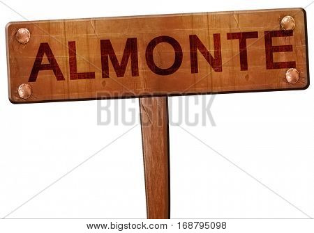Almonte road sign, 3D rendering