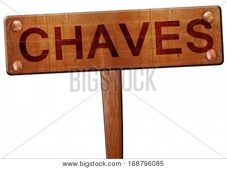 Chaves road sign, 3D rendering
