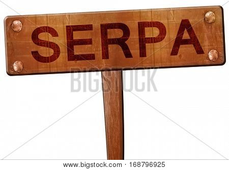 Serpa road sign, 3D rendering