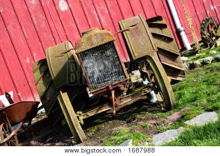 Rusty traktor
