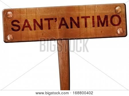 Sant'antimo road sign, 3D rendering