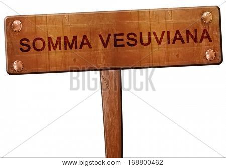 Somma vesuviana road sign, 3D rendering