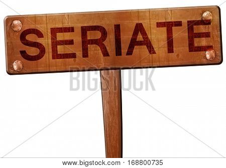 Seriate road sign, 3D rendering