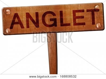 anglet road sign, 3D rendering