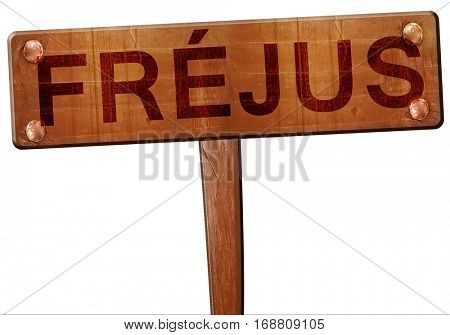 frejus road sign, 3D rendering