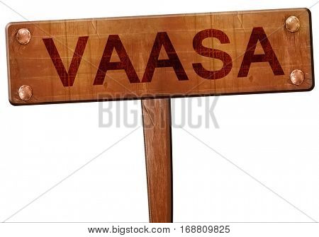 Vaasa road sign, 3D rendering
