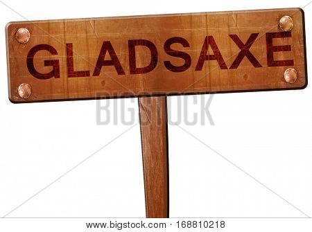 Gladsaxe road sign, 3D rendering